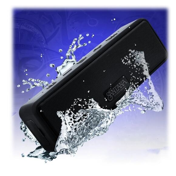 SANTANA SAMBA SPEAKER NEW! 20-WATT WATERPROOF HIGH POWER SPEAKER BLACK - Picture 2 of 4